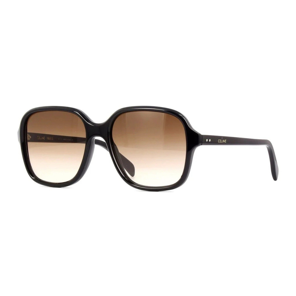 Celine CL401731I 01F Black Square Sunglasses with Brown Lenses Made In Italy - Picture 1 of 4